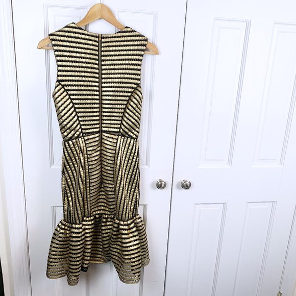 Maje Rezzano Mesh Stripe Dress - Picture 6 of 12